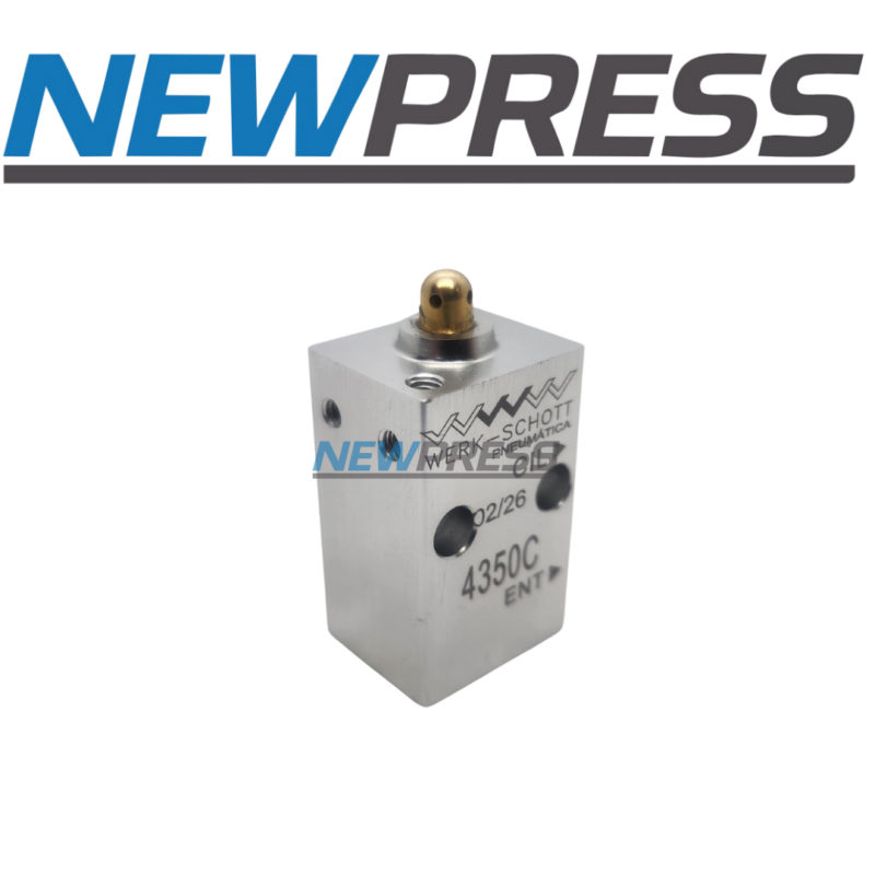 Válvula Pneumática Pino Mola de 3 Vias e 2 Posições - NEWPRESS