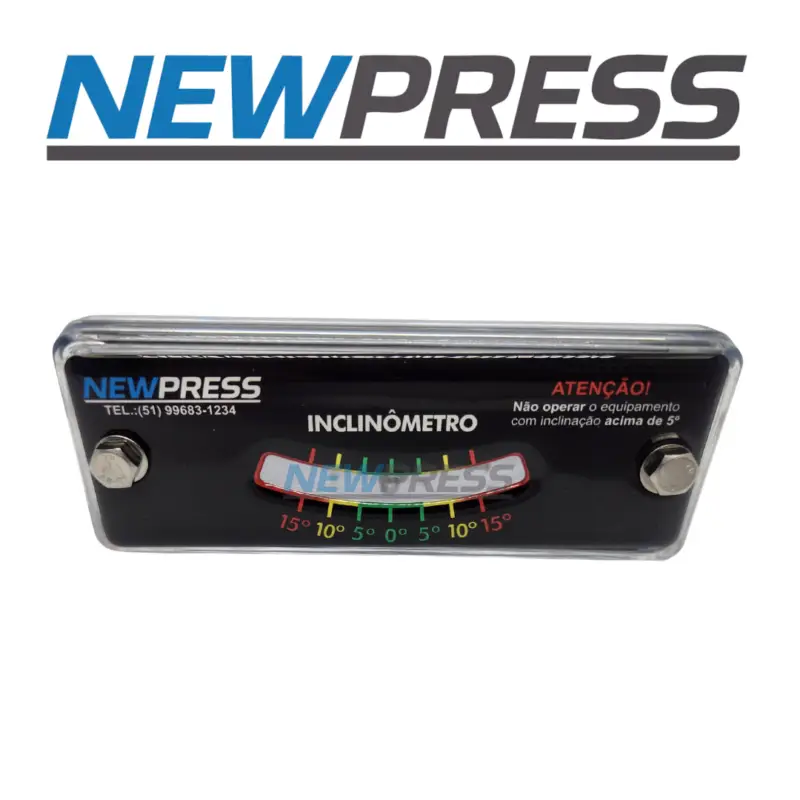 Inclinômetro Analógico Caminhão Guindaste Nivel Caçamba - NewPress
