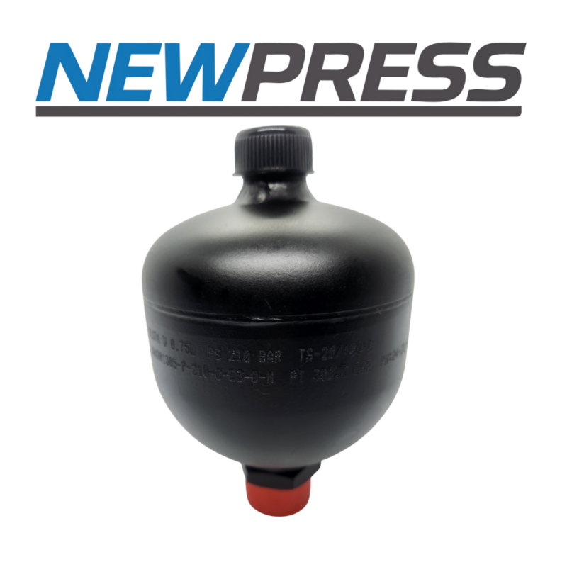 Acumulador Membrana 0,75L - 0 a 55bar - SEM PRÉ CARGA - NEWPRESS