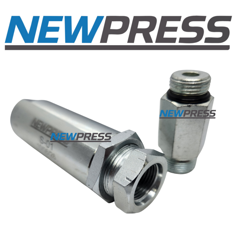 Kit Válvula de Sequência Hidráulica com Adaptador Niple - NEWPRESS
